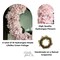 Capri Pink Artificial Hydrangea Wreath, 22 in UV Resistant Indoor Outdoor 16 Flower Heads